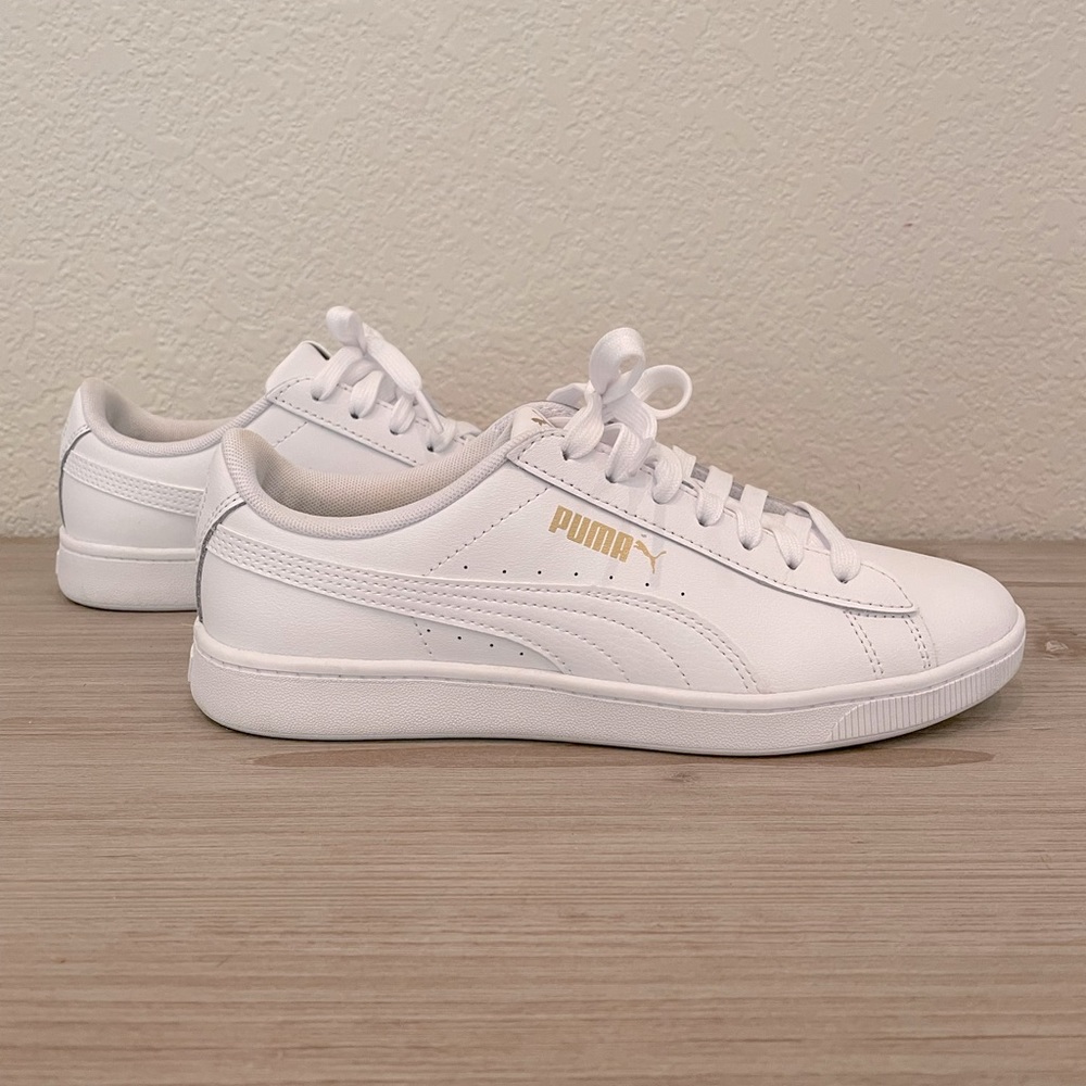 Puma sneakers, white, size 7
